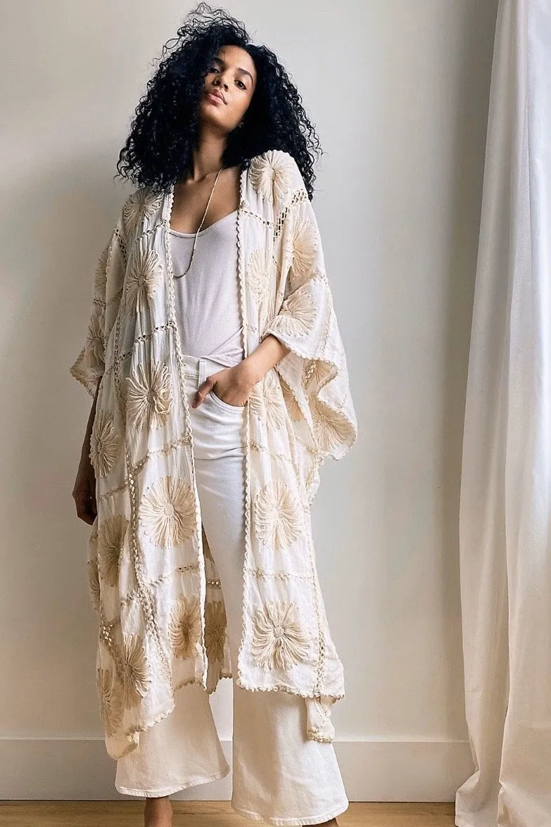 FLORA CROCHET KIMONO X FREE PEOPLE