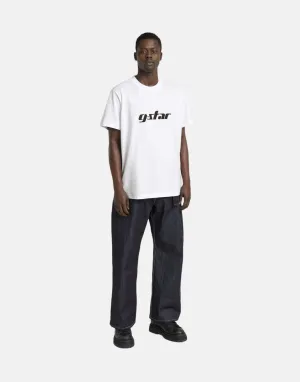 G-Star RAW Cursive Script Loose T-Shirt White