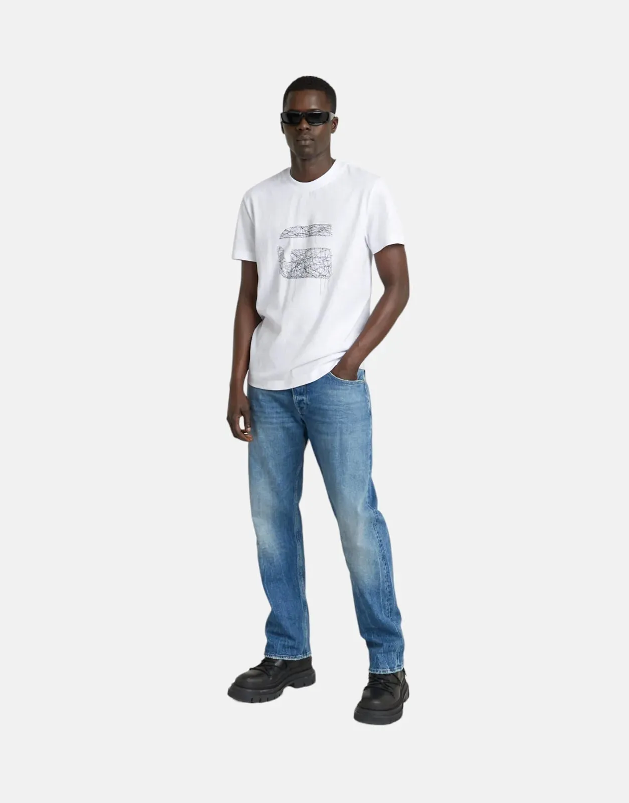 G-Star RAW Stitch Burger T-Shirt White