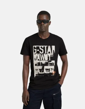 G-Star RAW Underground Graphics Black T-Shirt