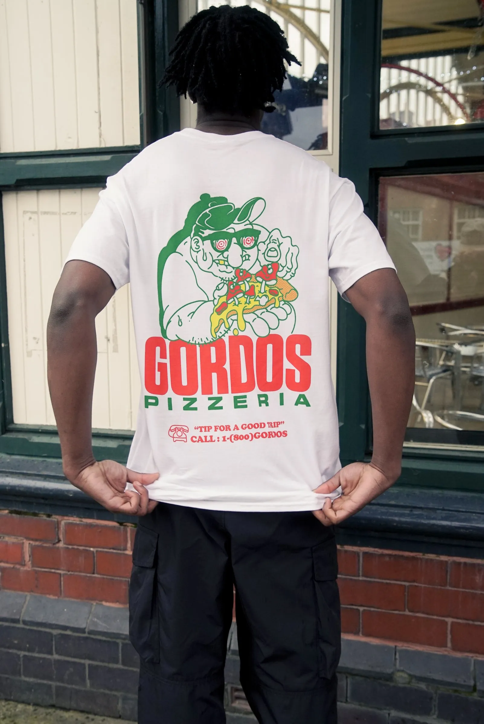 Gordos Pizzeria 'Good Trip' Tee - White