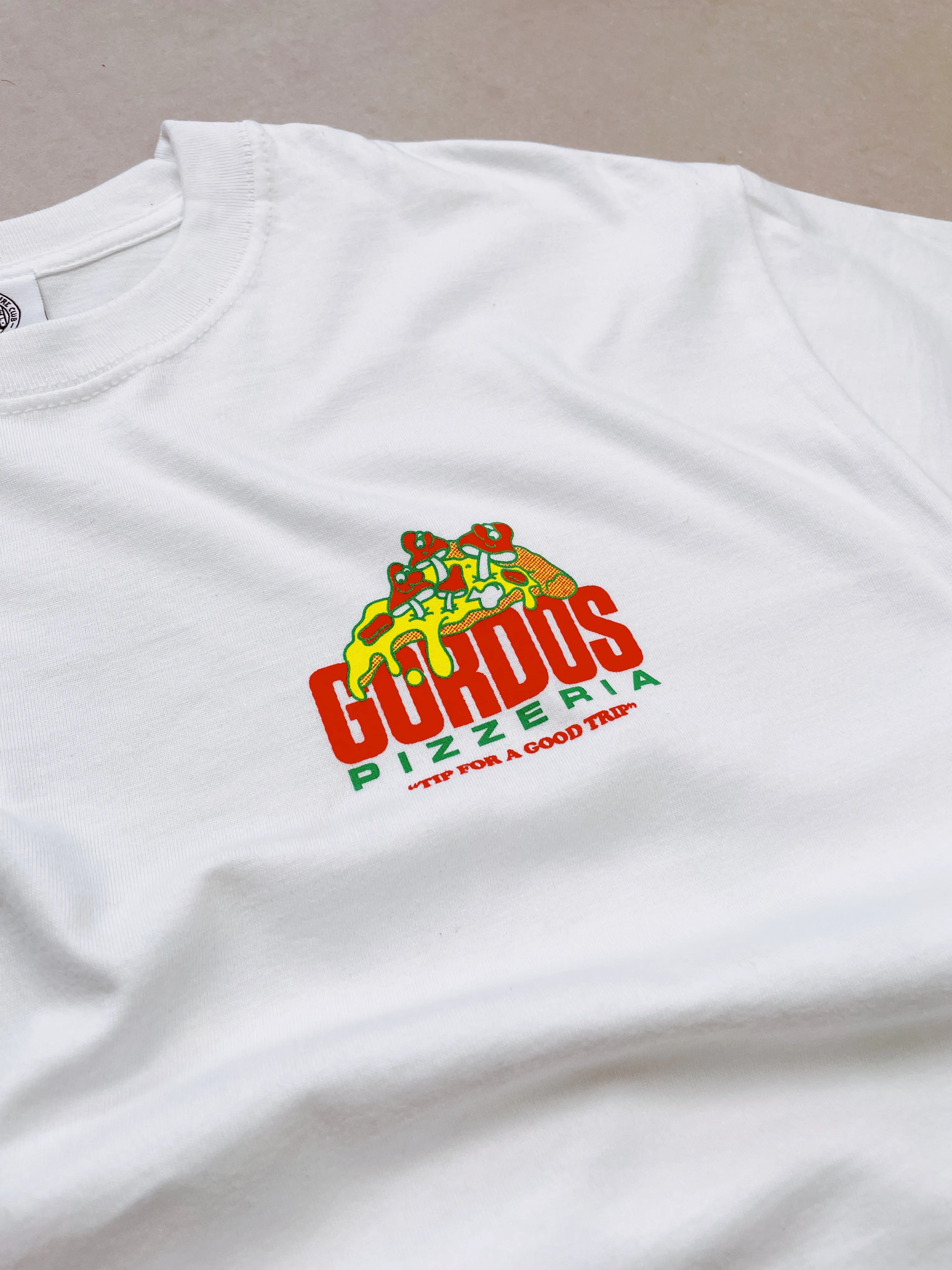 Gordos Pizzeria 'Good Trip' Tee - White