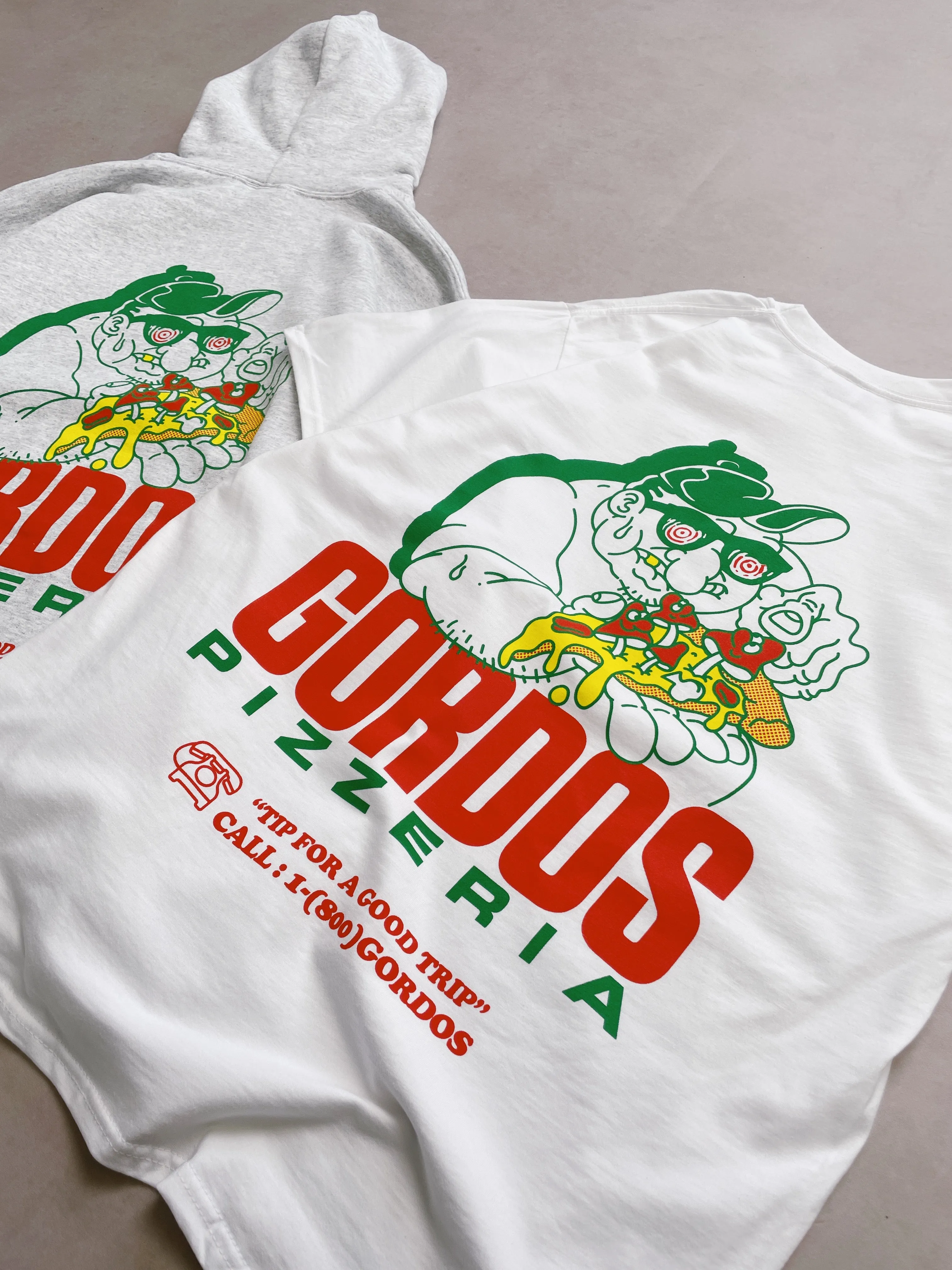 Gordos Pizzeria 'Good Trip' Tee - White