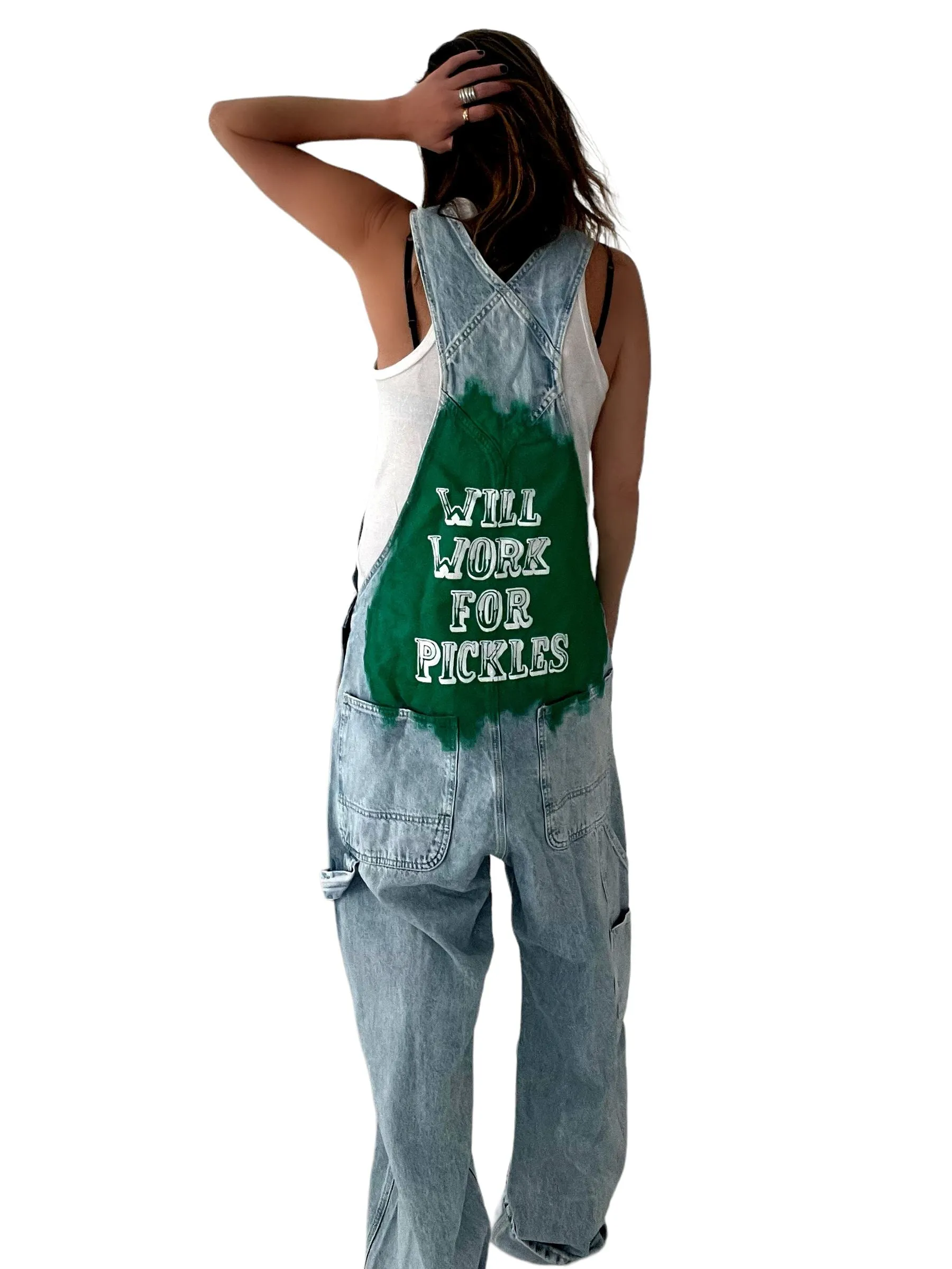 Grillo's x W G 'Will Work' Painted Overalls