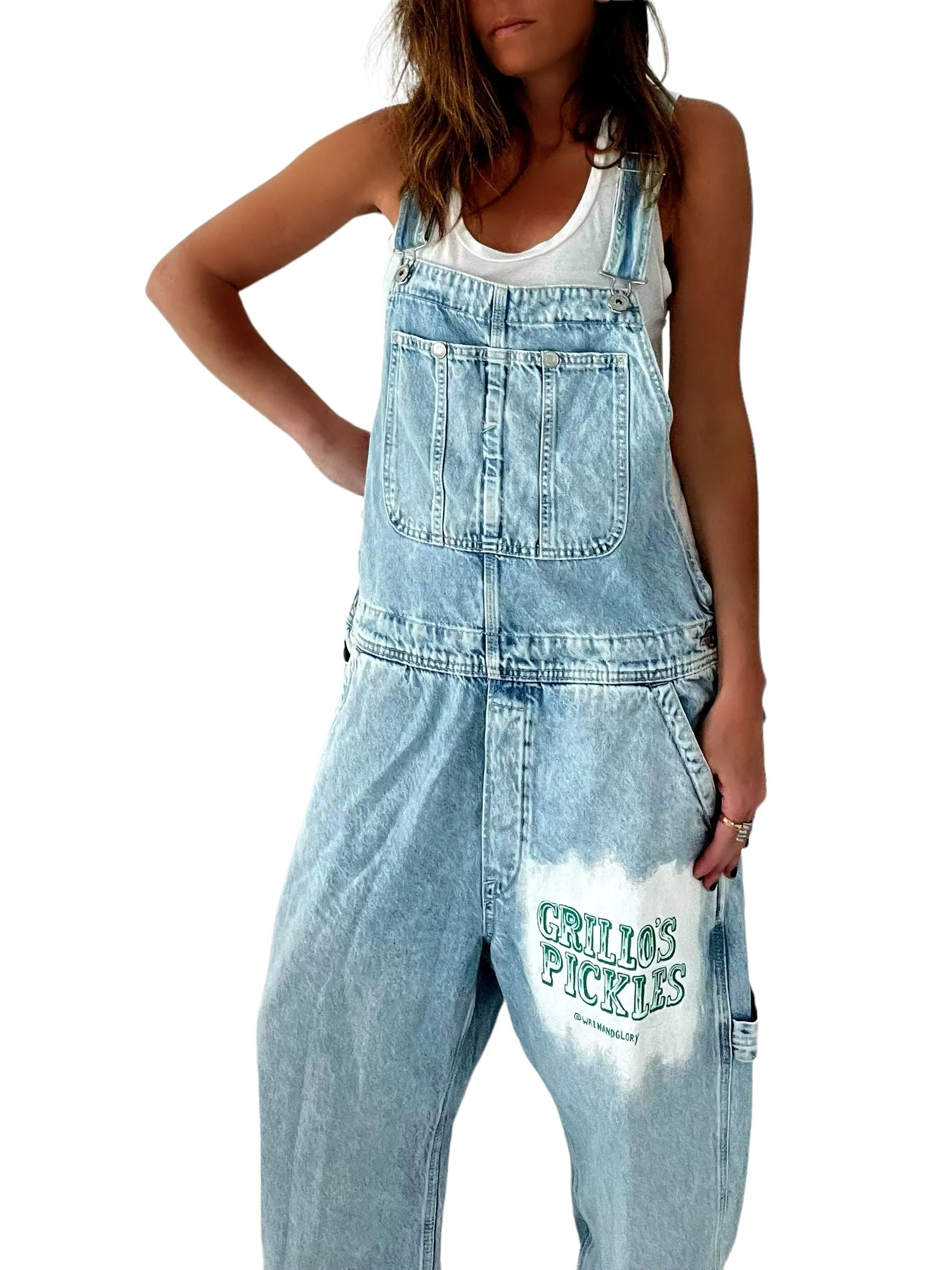 Grillo's x W G 'Will Work' Painted Overalls