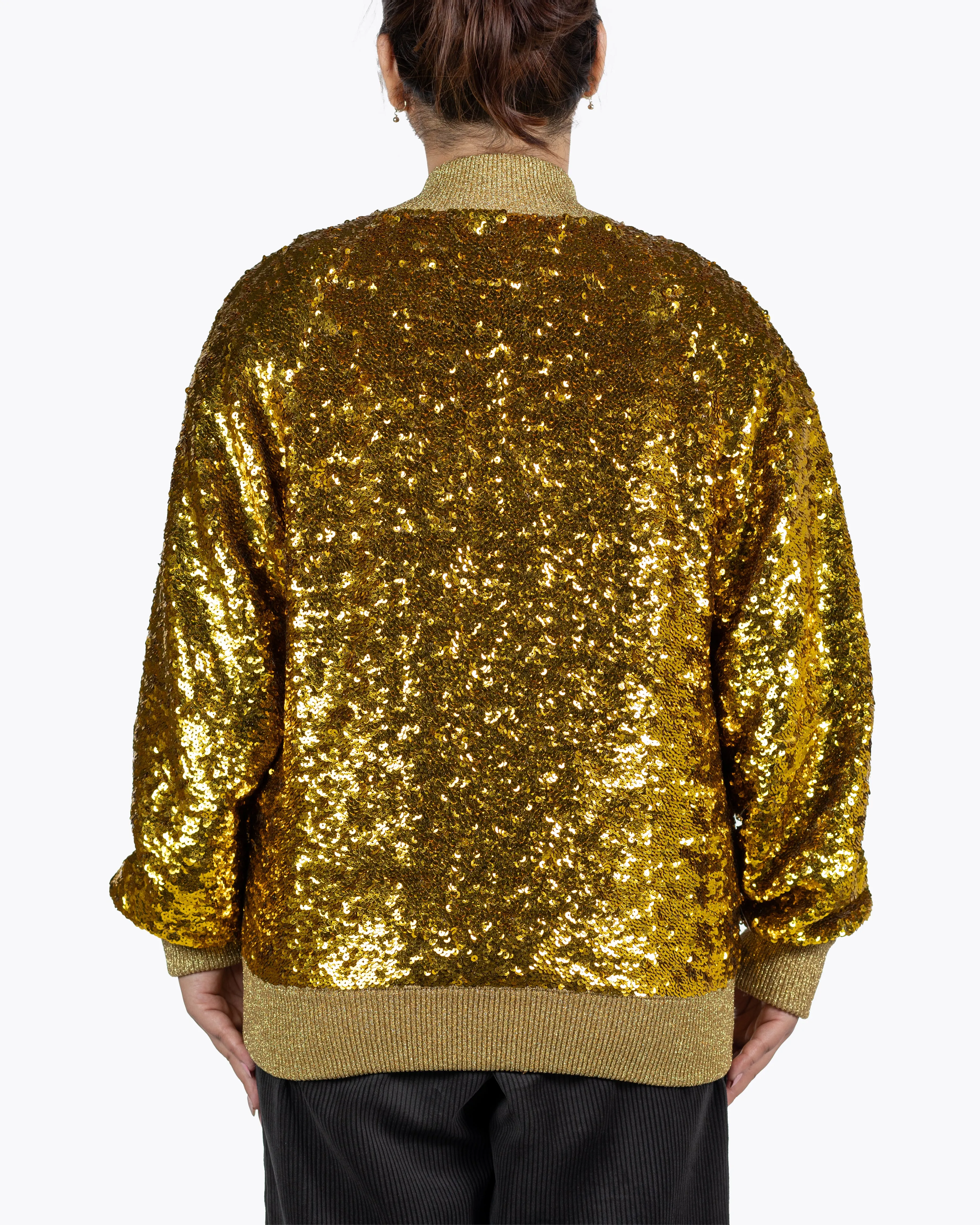 GUCCI GOLD SEQUIN BOMBER & EVENING JACKET