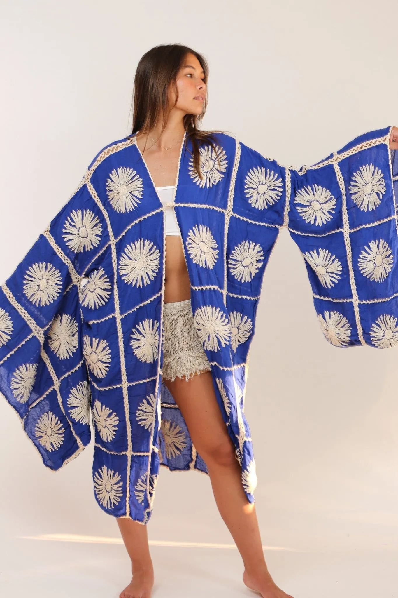 HAND CROCHET KIMONO MAIGRET X FREE PEOPLE