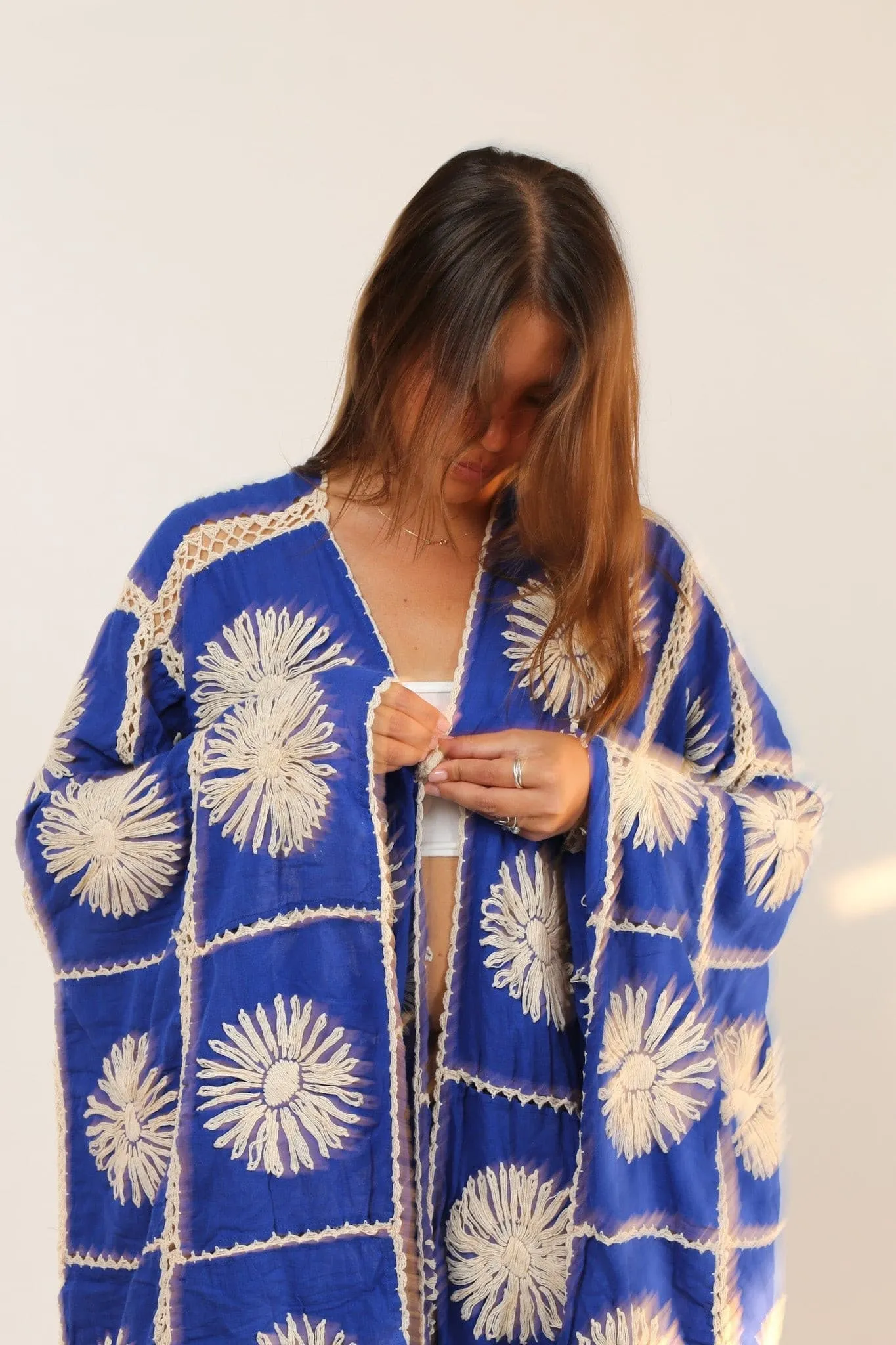 HAND CROCHET KIMONO MAIGRET X FREE PEOPLE