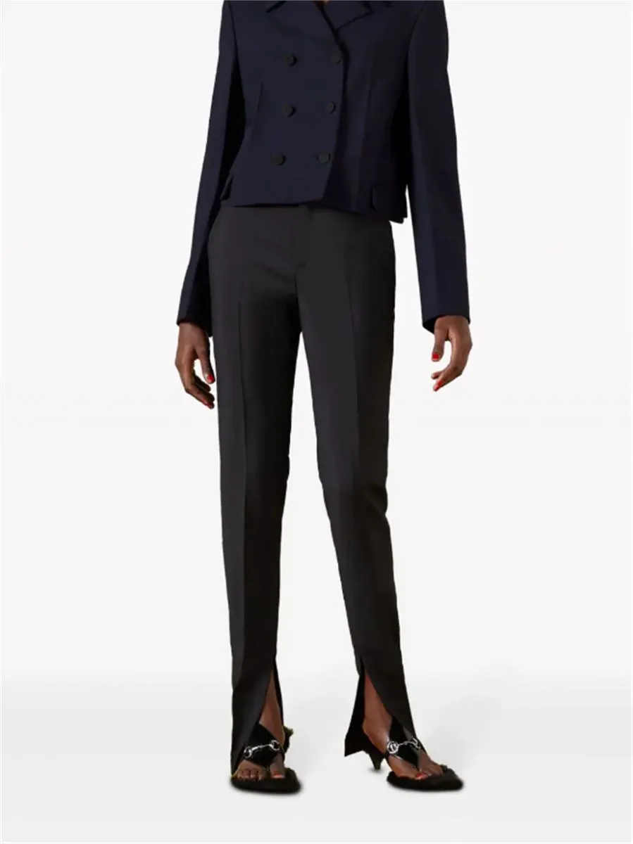 HORSEBIT WOOL TAILORED TROUSERS