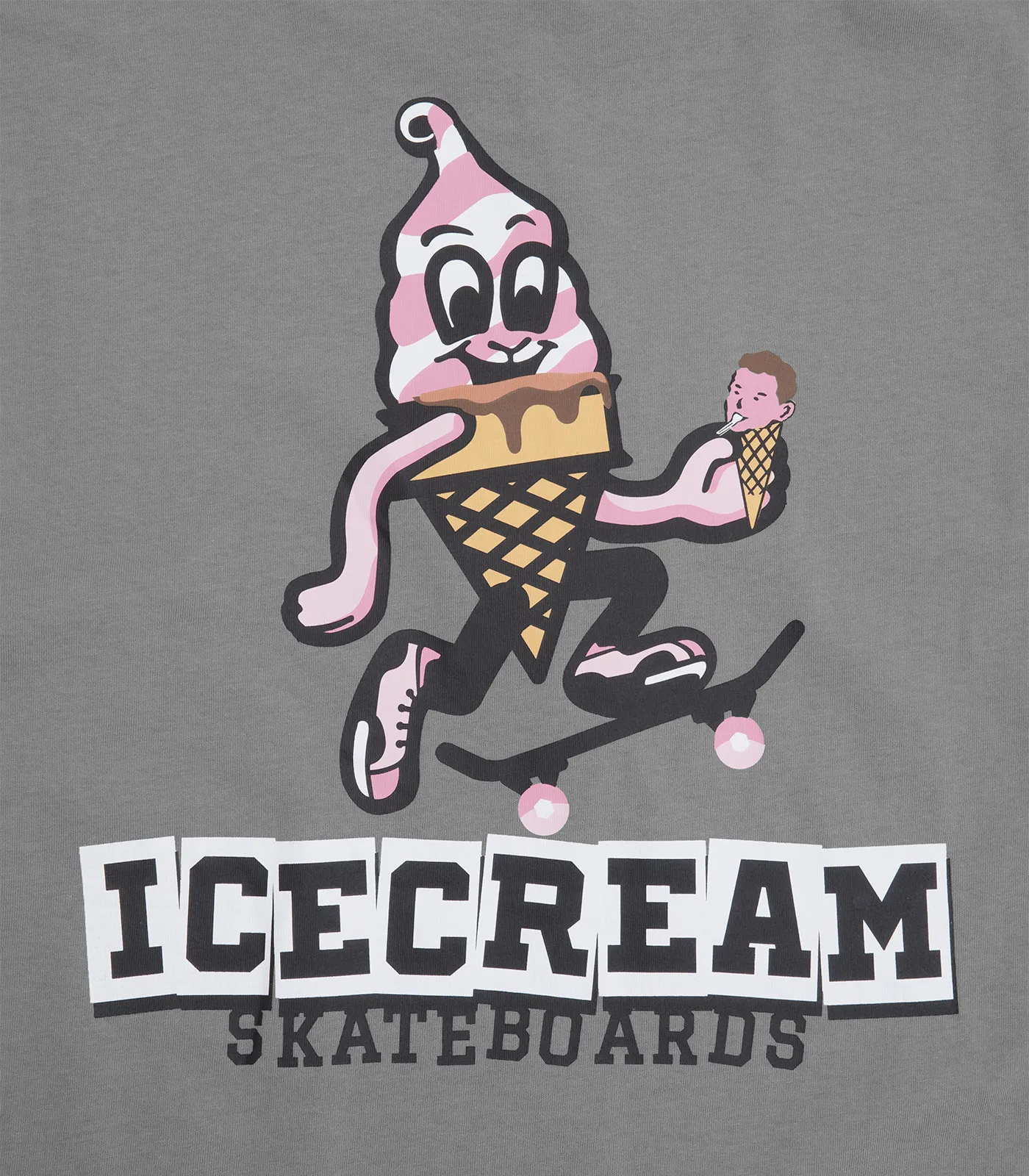 IC SKATEBOARDS T-SHIRT - GREY