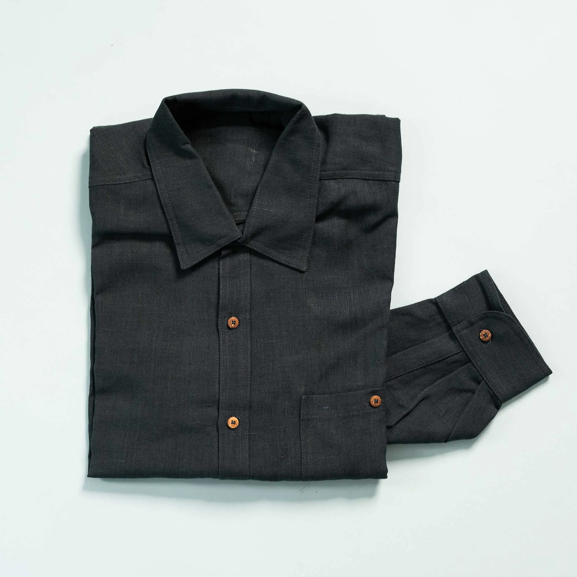 JAKE 100% Organic Hemp Oxford Shirt with Pocket (Closeout - Final Sale)