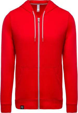 KRB K438 ― Lightweight Contrast Sweat Jacket - Rot