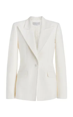 Leiva Sequin Blazer in Ivory Virgin Wool