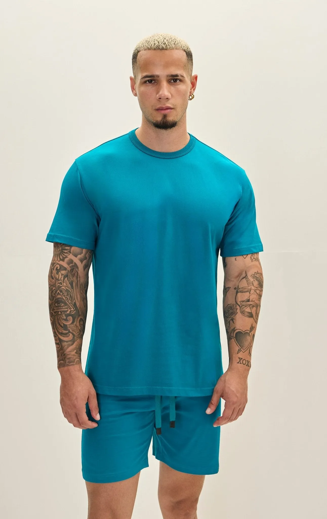 Lightweight Cotton T-shirt - Enamel Blue