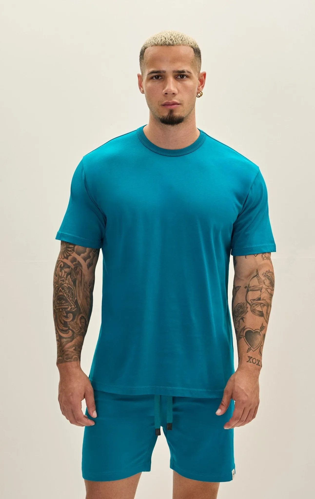 Lightweight Cotton T-shirt - Enamel Blue