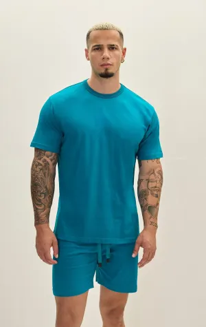 Lightweight Cotton T-shirt - Enamel Blue