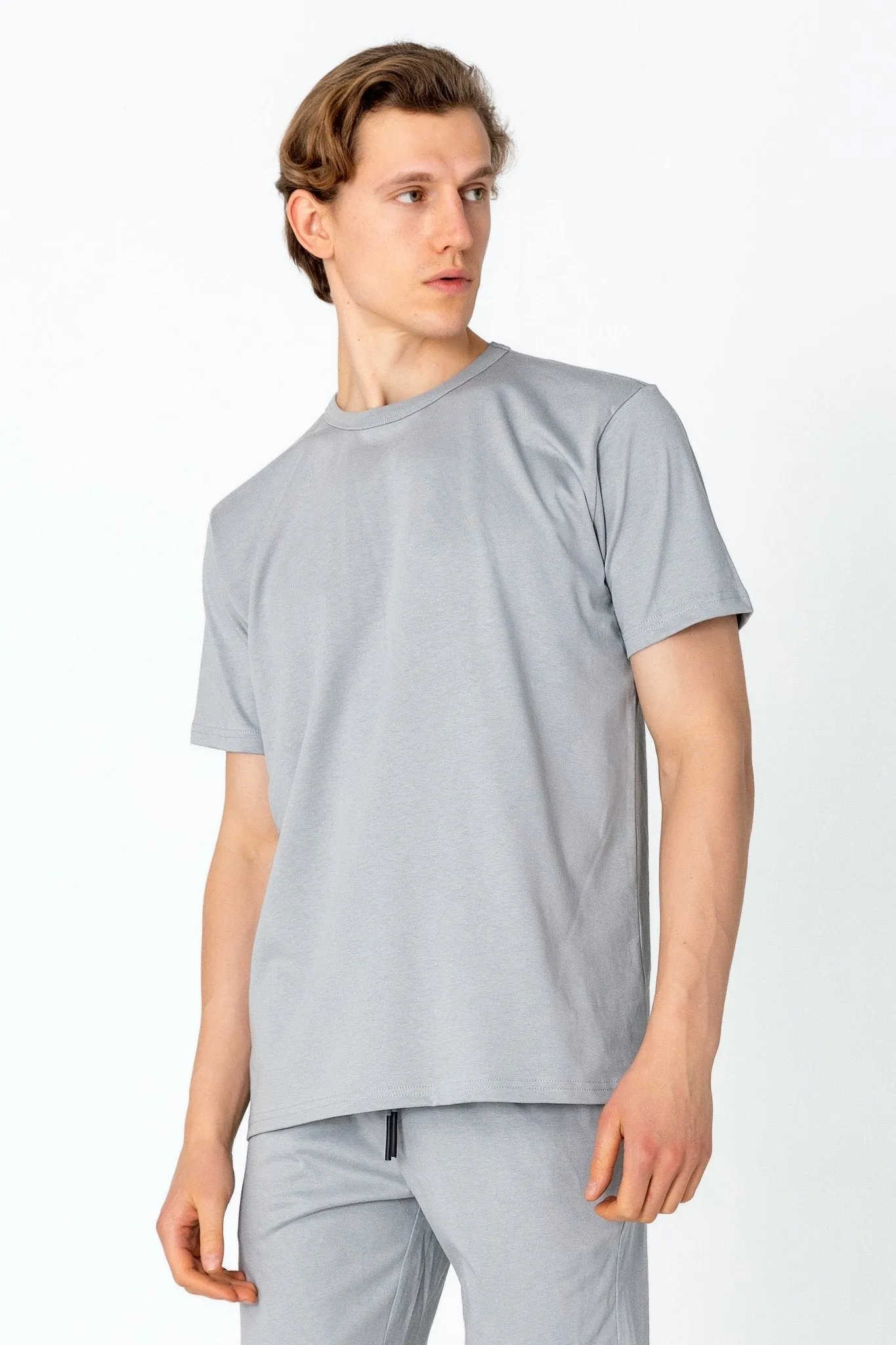 Lightweight Cotton T-shirt - Grey