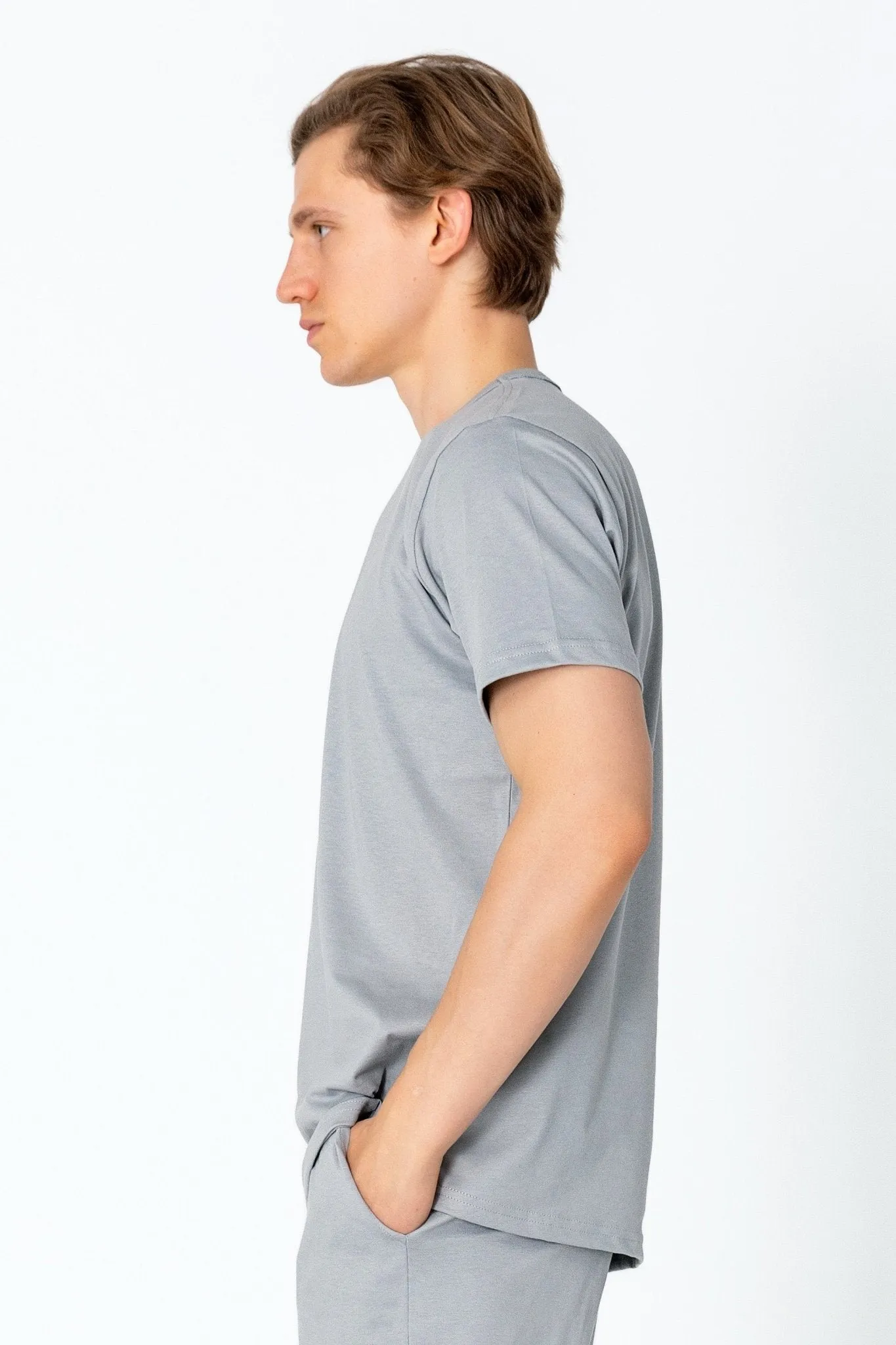 Lightweight Cotton T-shirt - Grey