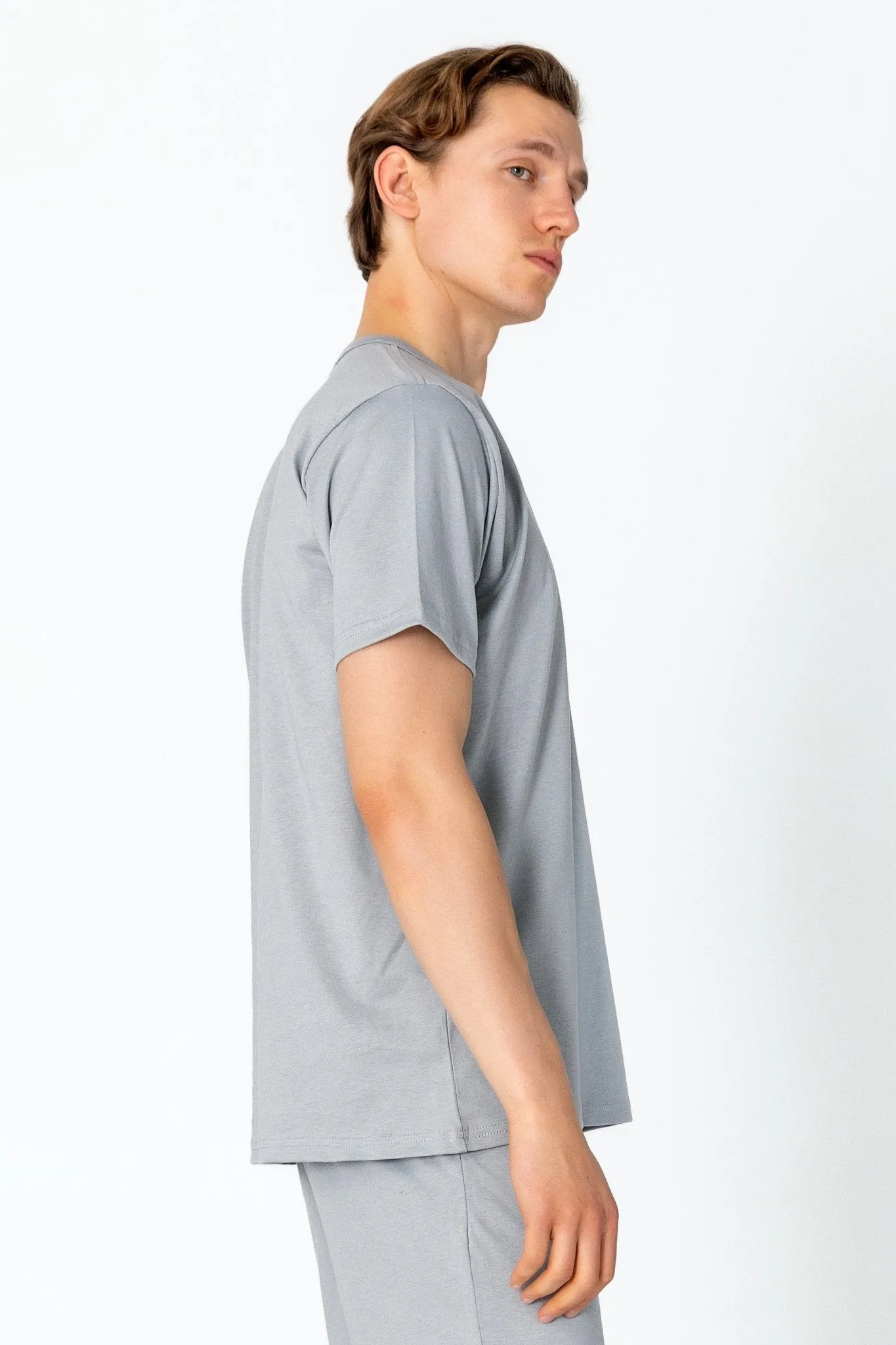 Lightweight Cotton T-shirt - Grey