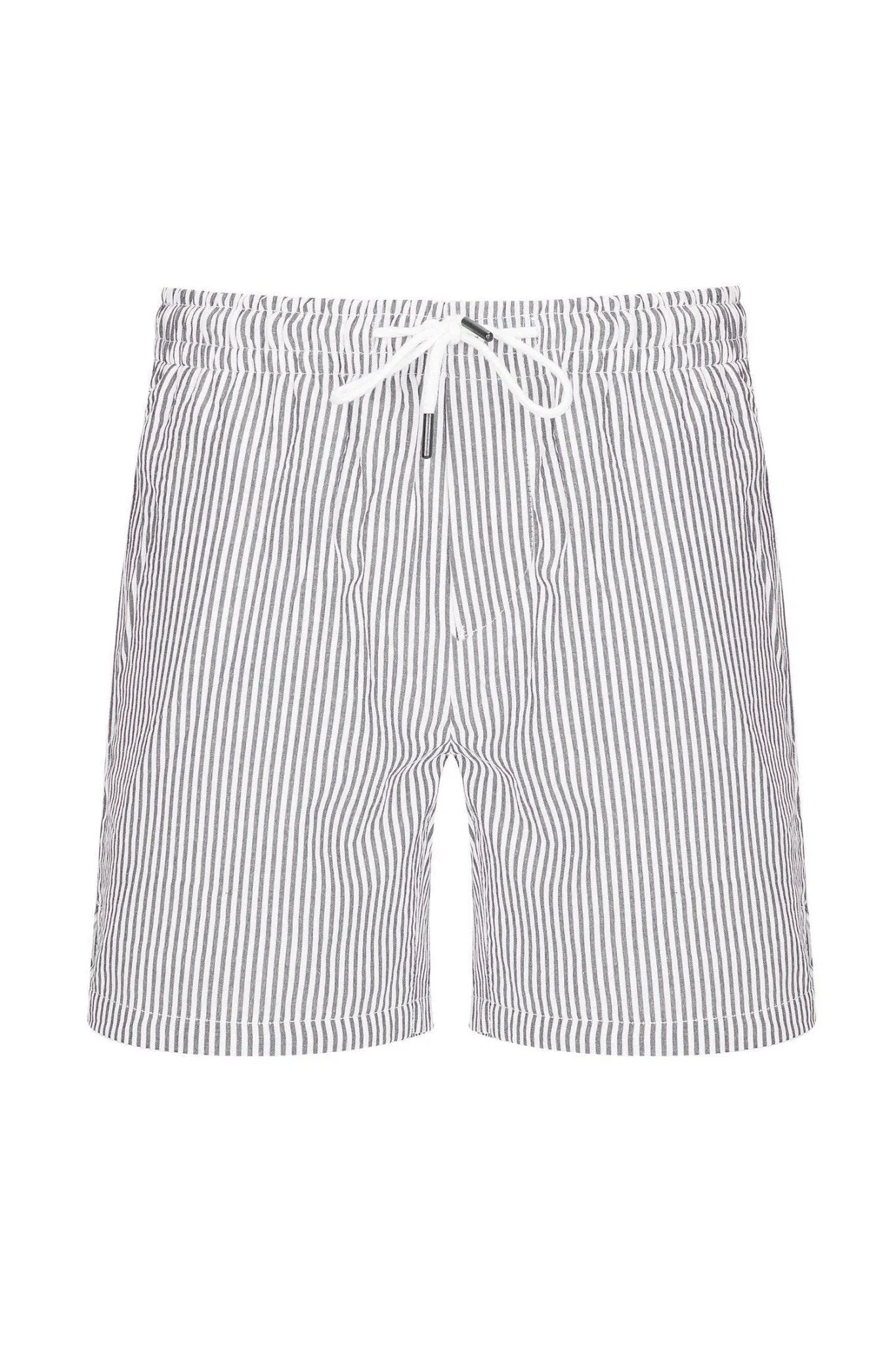 Lightweight Striped Shorts - Dark Navy