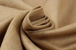 Linen and Ecovero Viscose Twill for Bottoms and Jackets - Camel