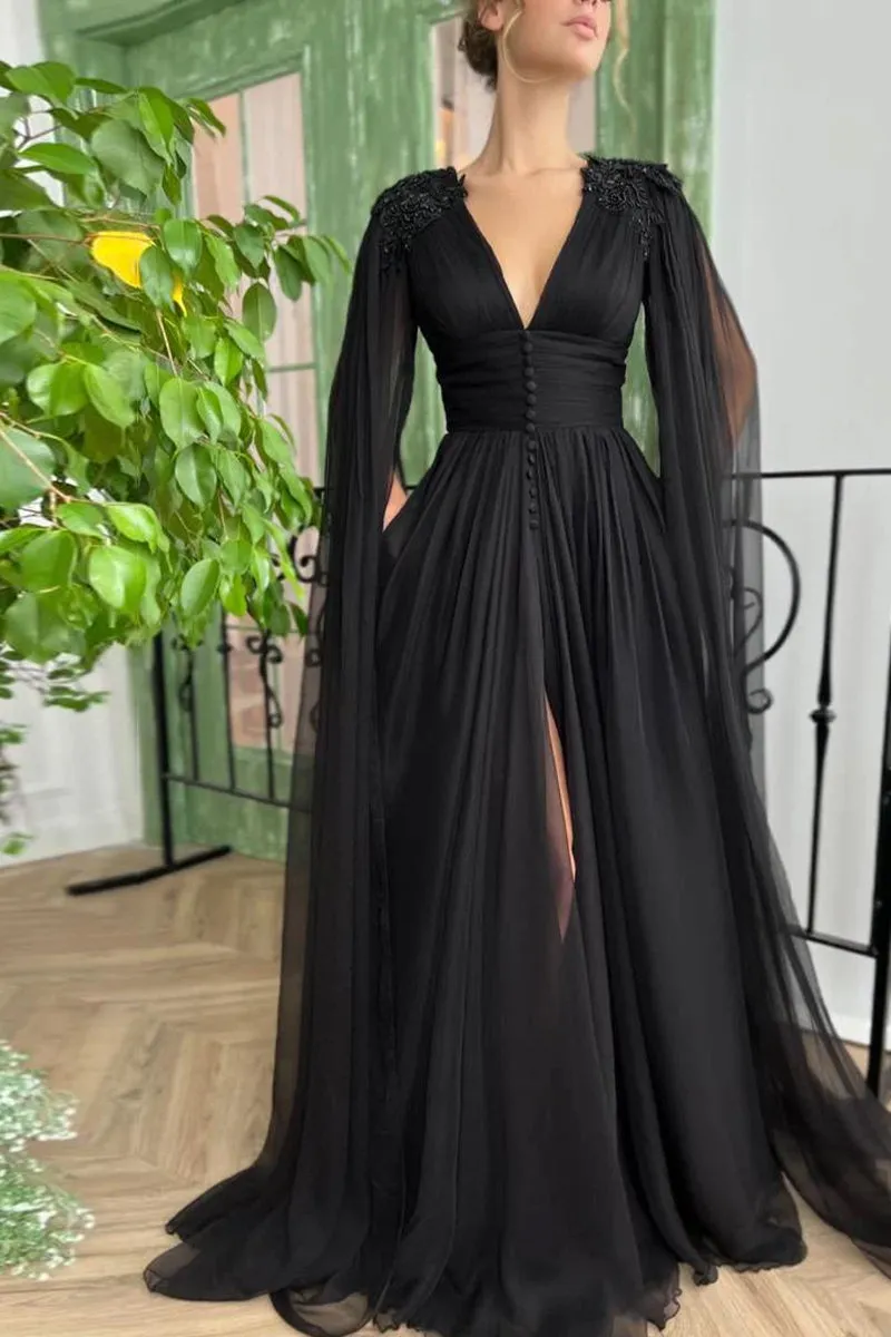 Love Story Midnight Black Gown