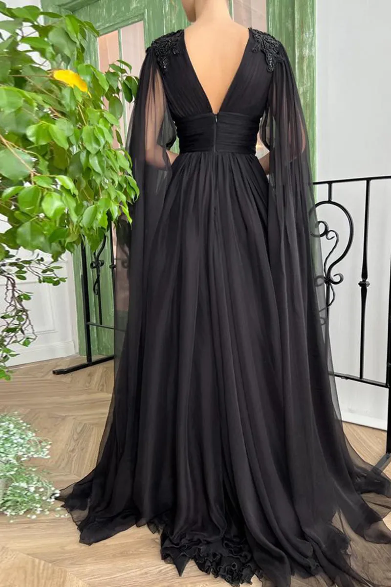 Love Story Midnight Black Gown