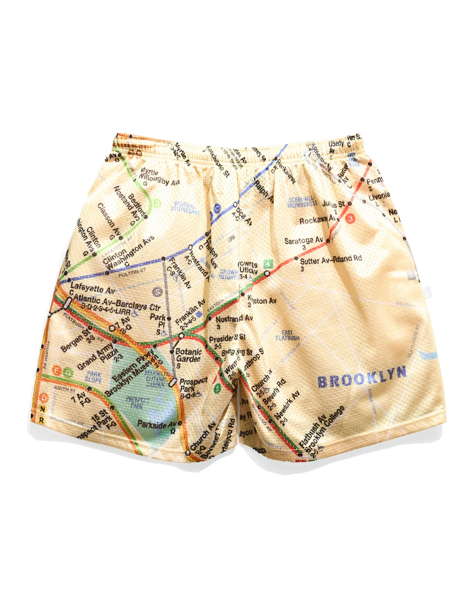 MTA Subway Map Retro Shorts