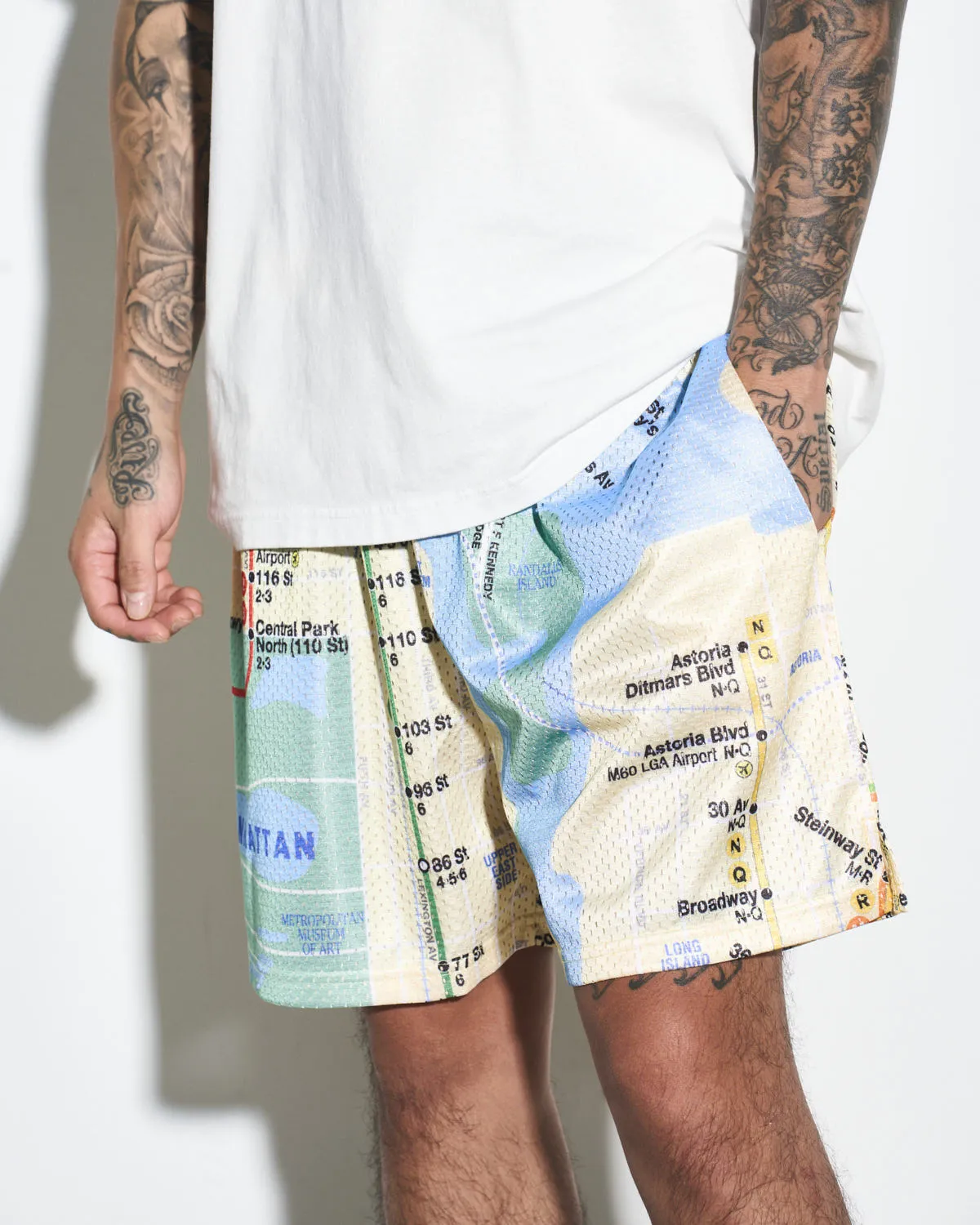 MTA Subway Map Retro Shorts