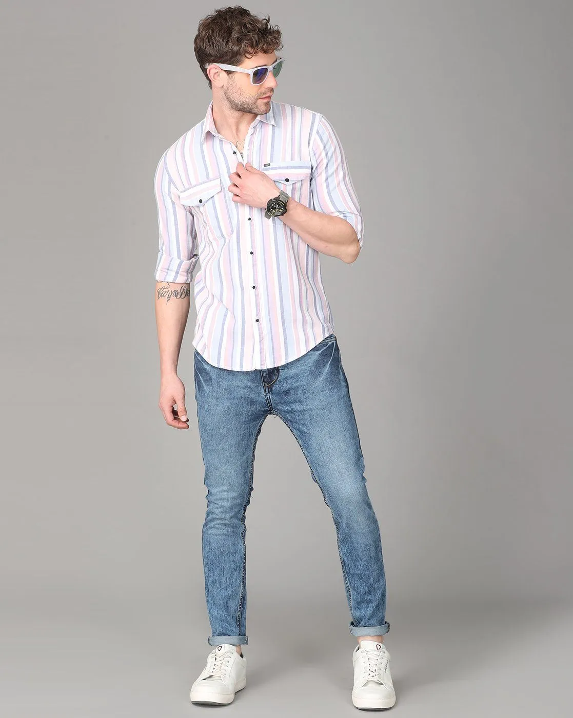 Multi Color Striped Shirt