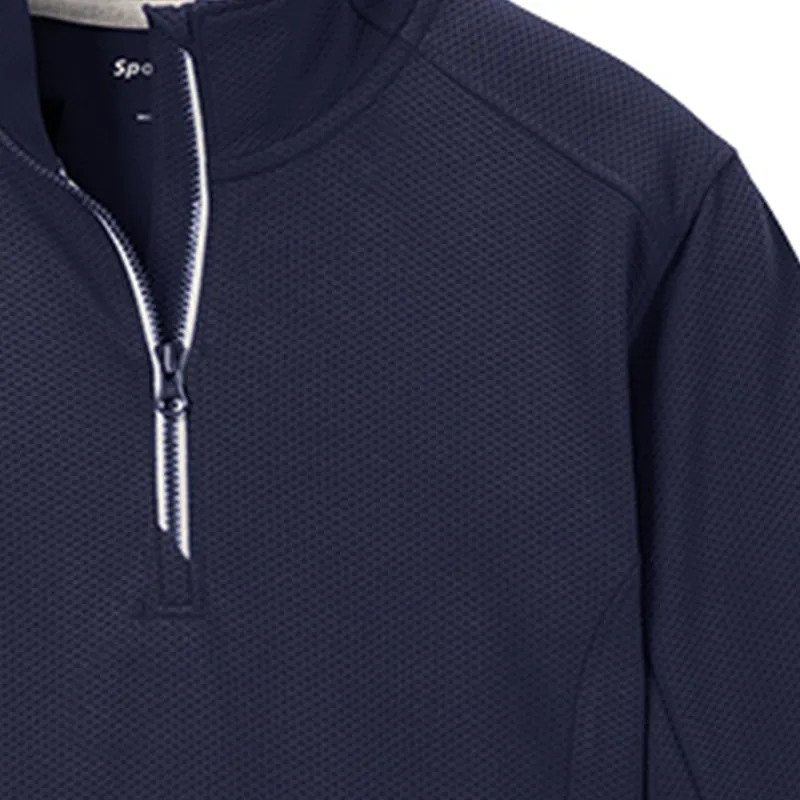 OVERSTOCK | LST860 | Sport-Tek® Ladies Sport-Wick® Textured 1/4-Zip Pullover