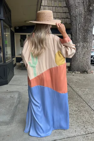 PALM CANYON SUNSET KIMONO