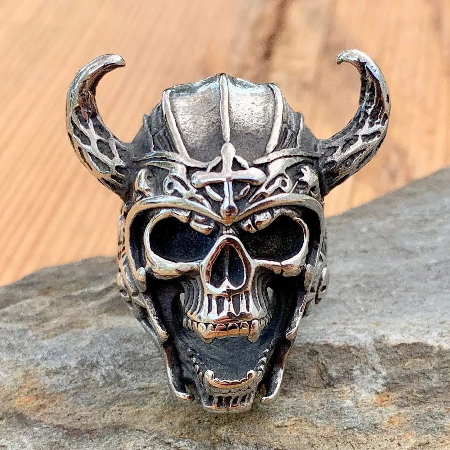 "Bone Crusher" - Valhalla Viking Skull - R18