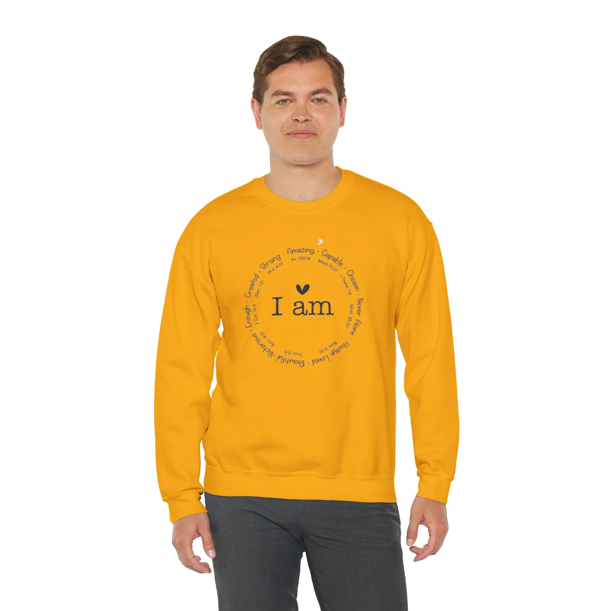 "I AM" Unisex Heavy Blend™ Crewneck Sweatshirt