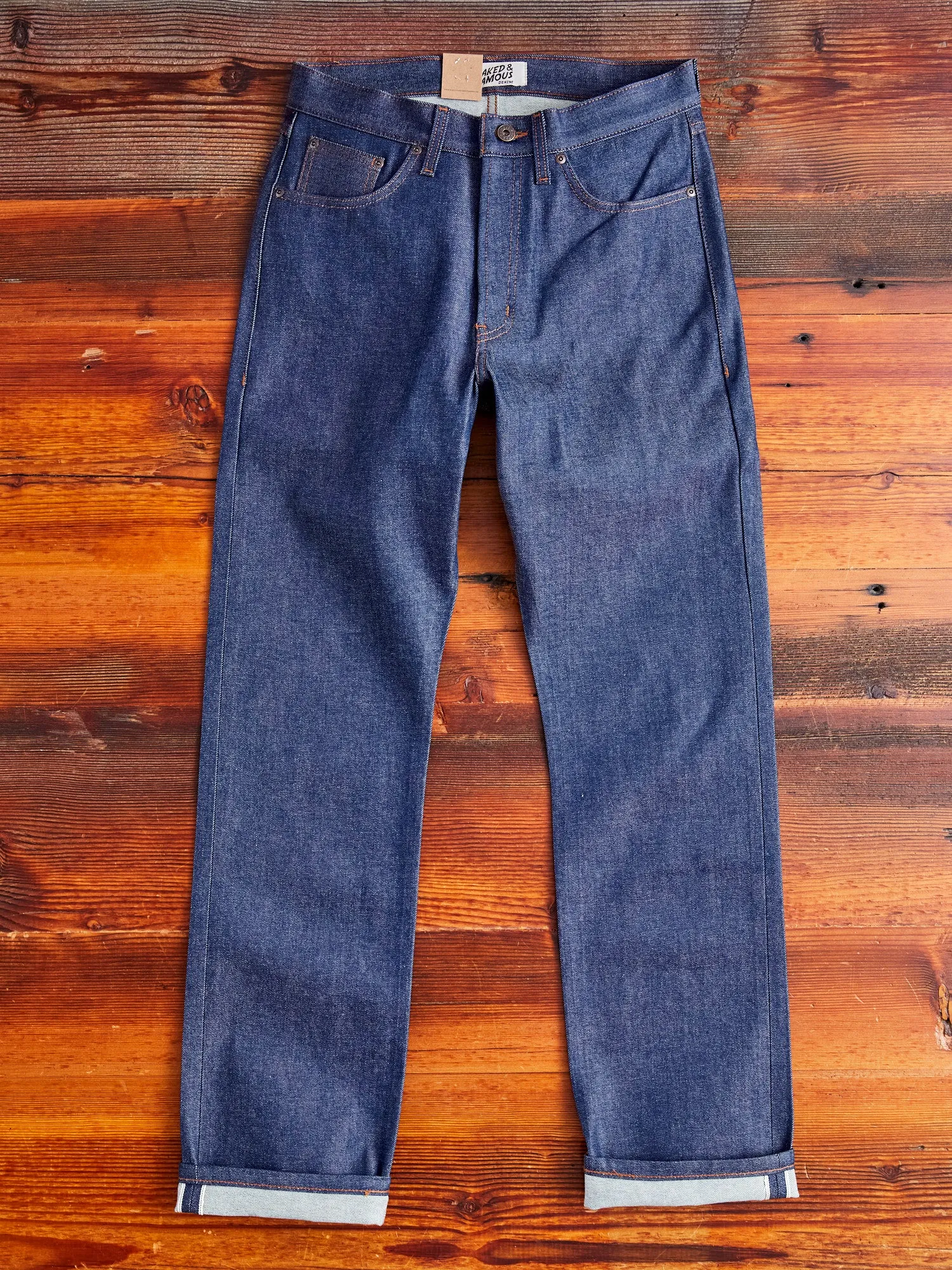 "Natural Indigo Selvedge" 12.5oz Selvedge Denim - True Guy Fit