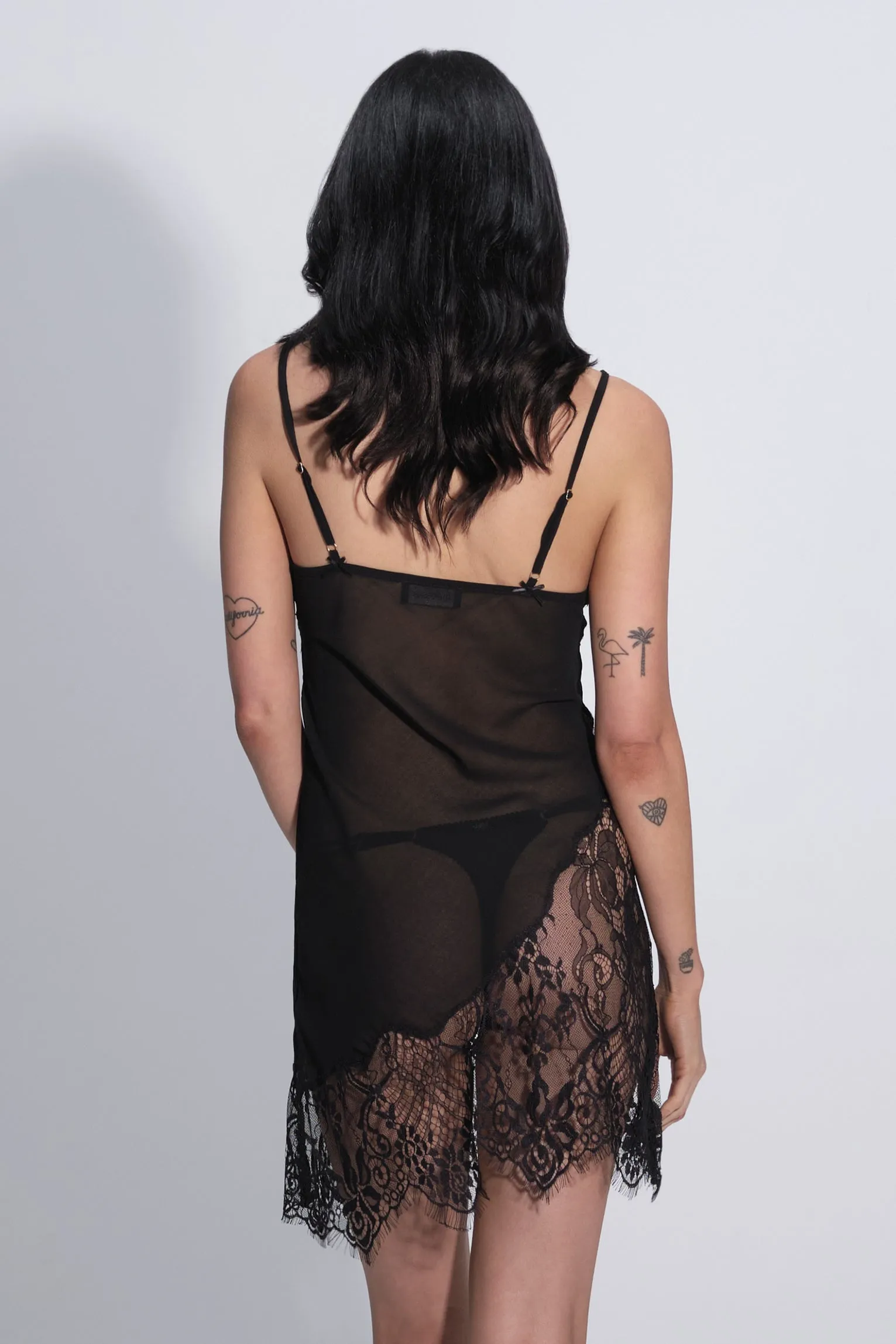 Rozalia Lace Slip Black