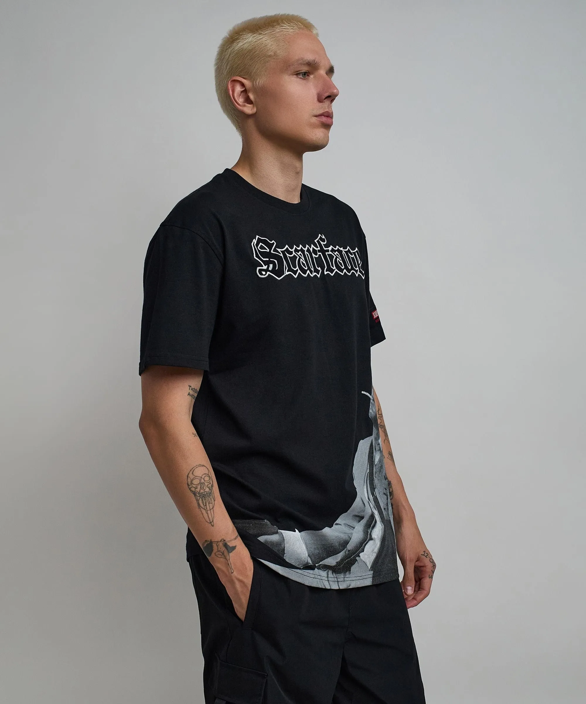 Scarface Old English Short Sleeve Tee - Black