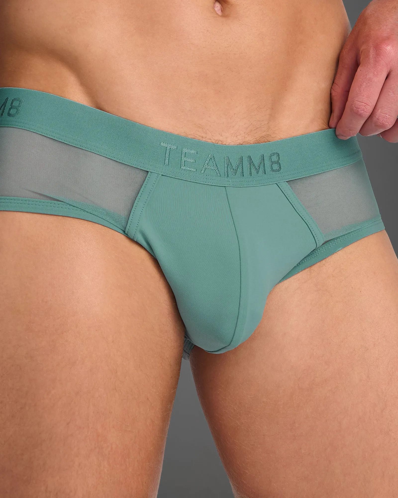 Score Sheer Brief - Teal