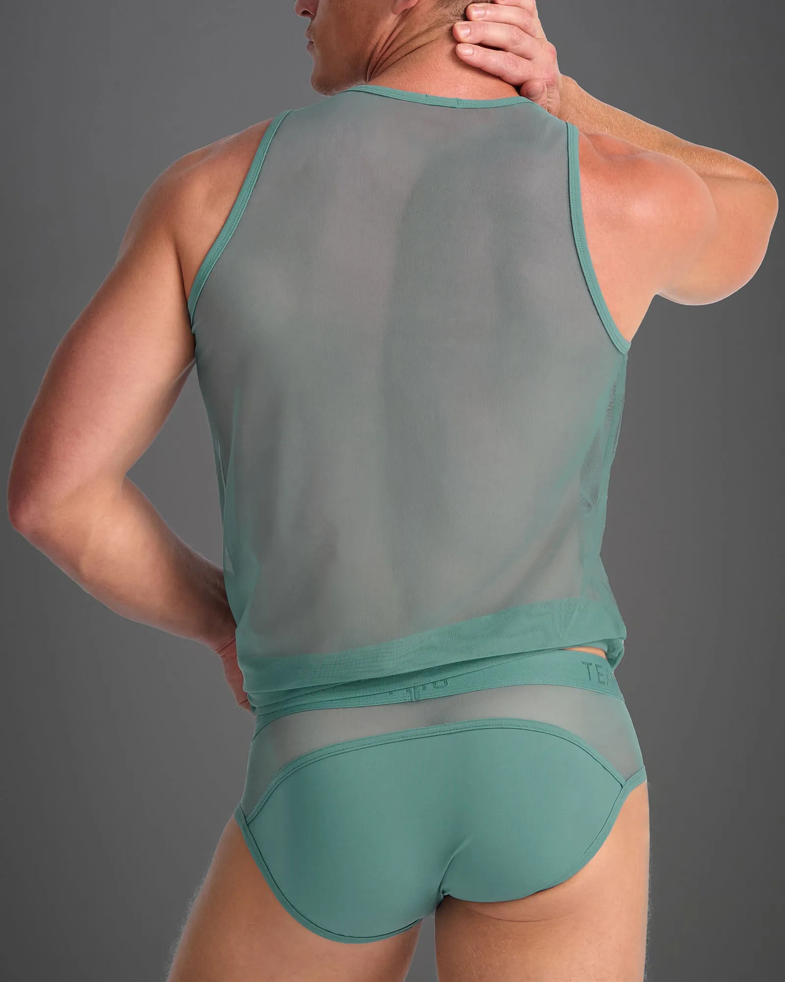 Score Sheer Tank - Teal