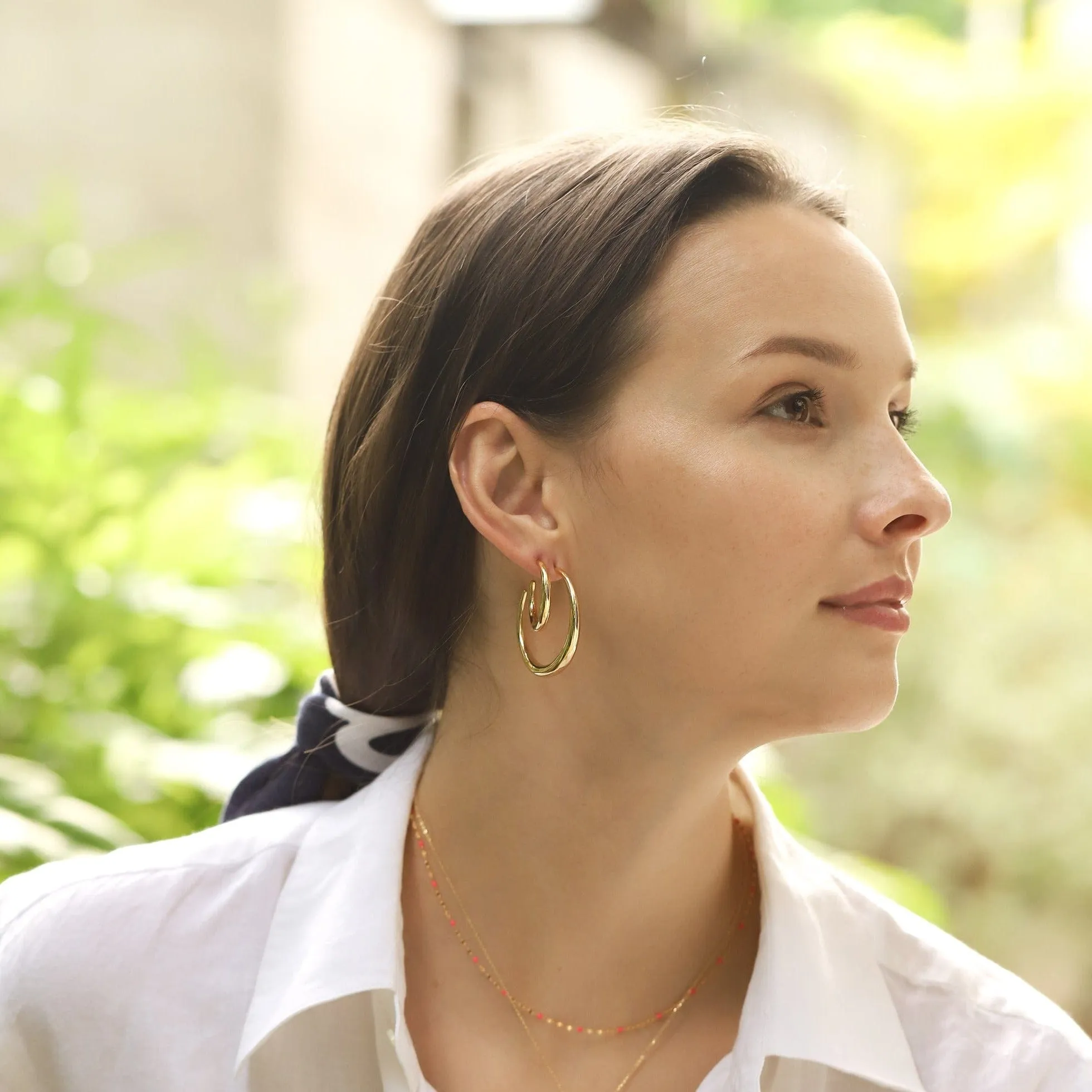 Small Thin to Thick Gold Hoops