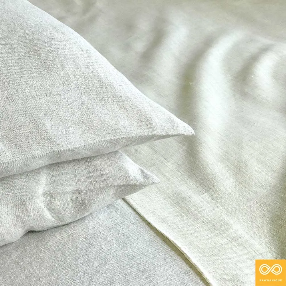 Super Fine 5oz Parisian Organic French Linen Bed Sheets