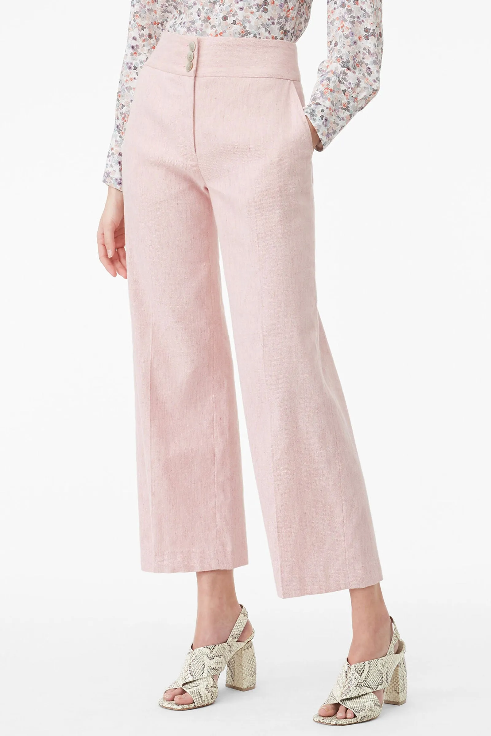 TAILORED | Slub Suiting Straight-Leg Trousers