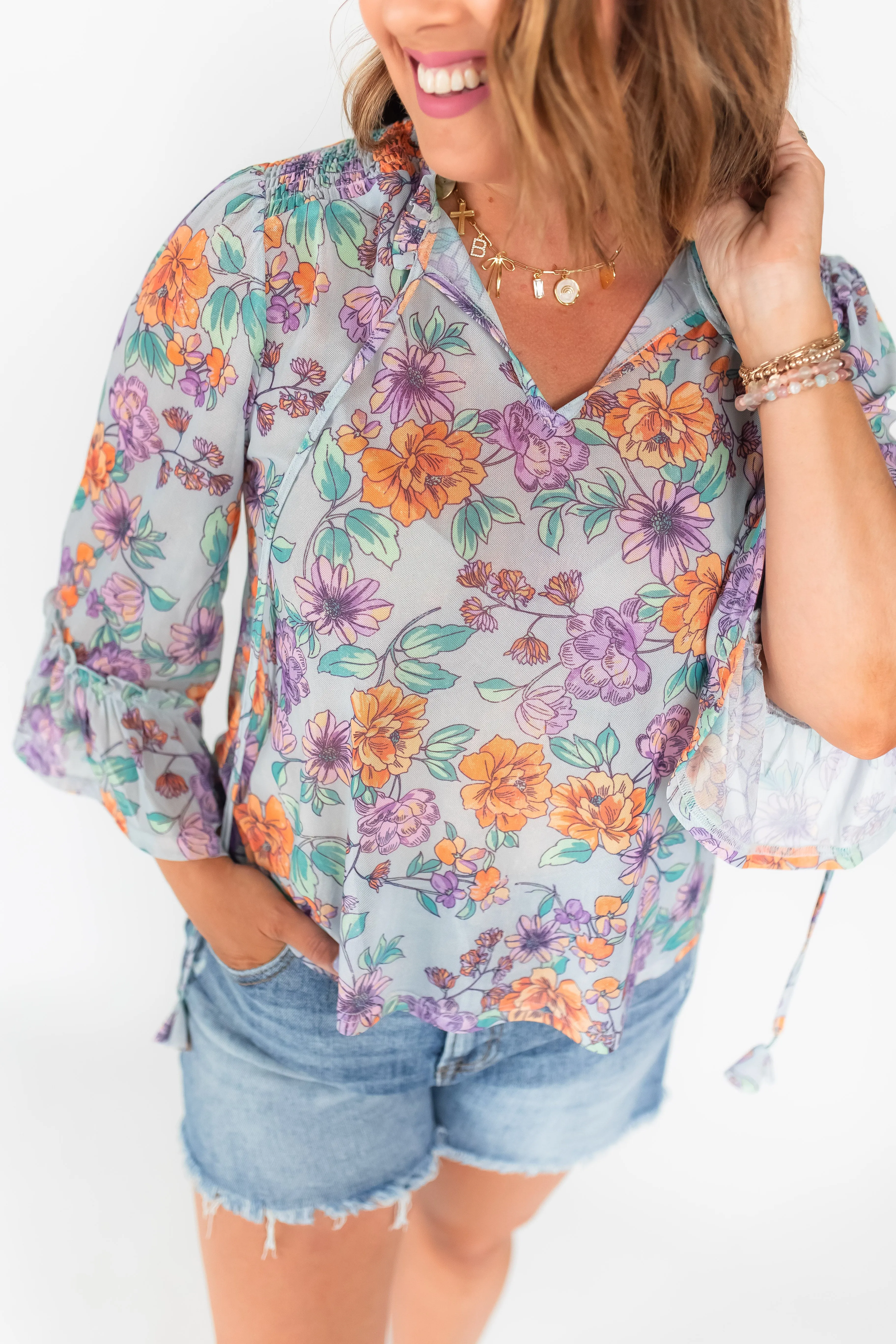 The Jasmine Floral Blouse