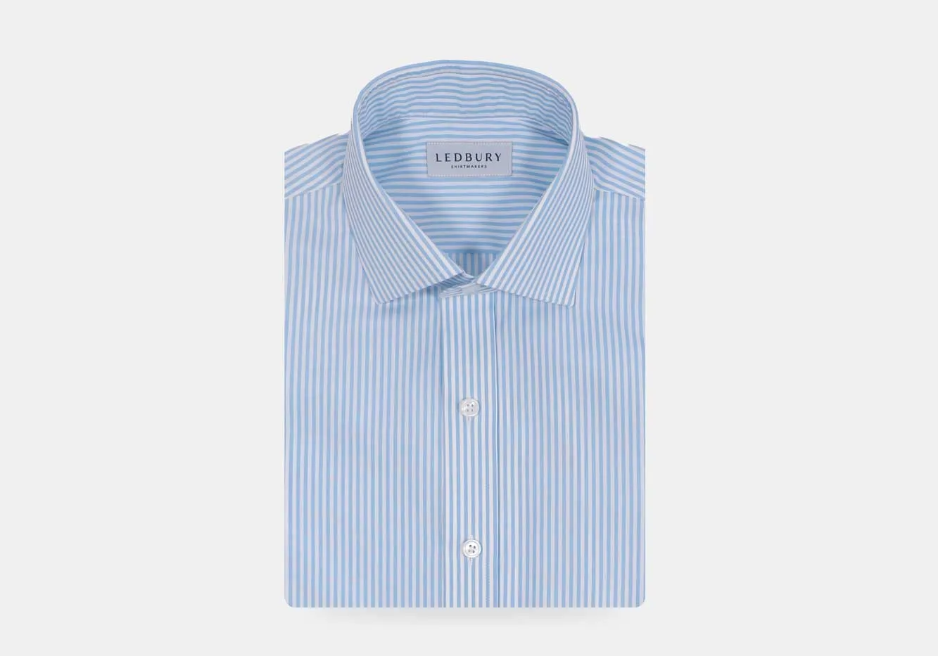 The Light Blue Settle Stripe Custom Shirt