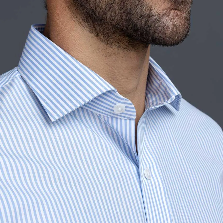 The Light Blue Settle Stripe Custom Shirt