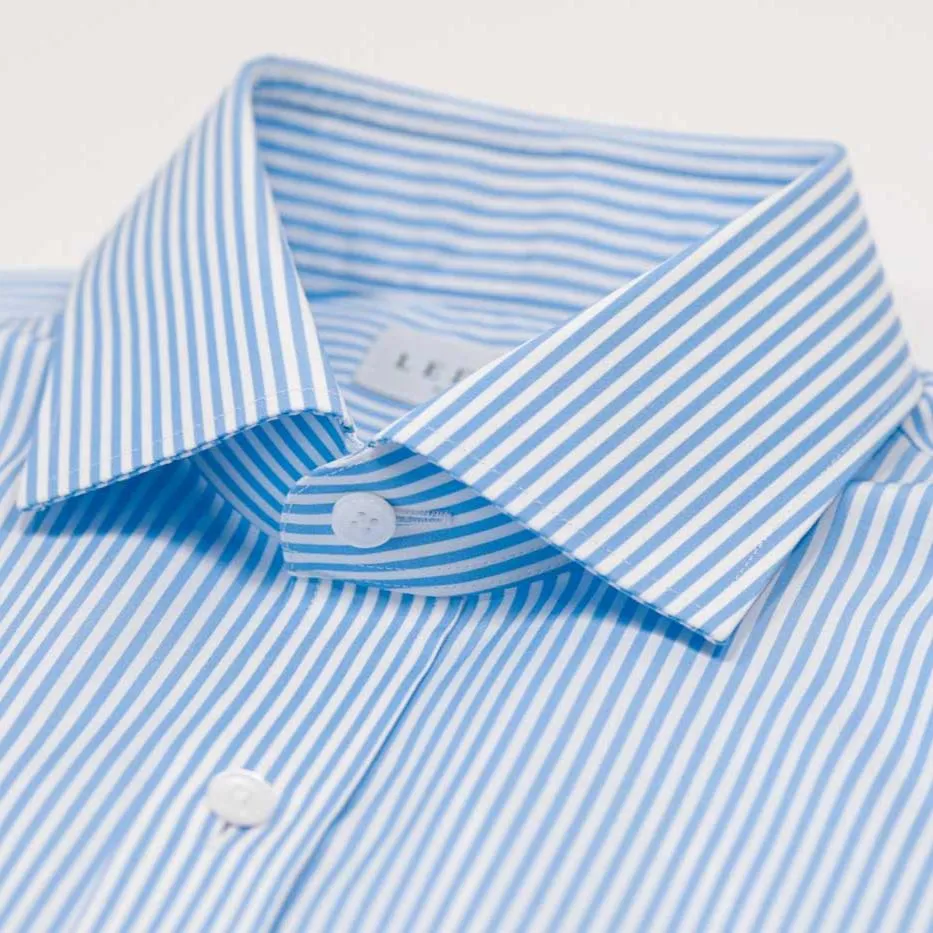 The Light Blue Settle Stripe Custom Shirt