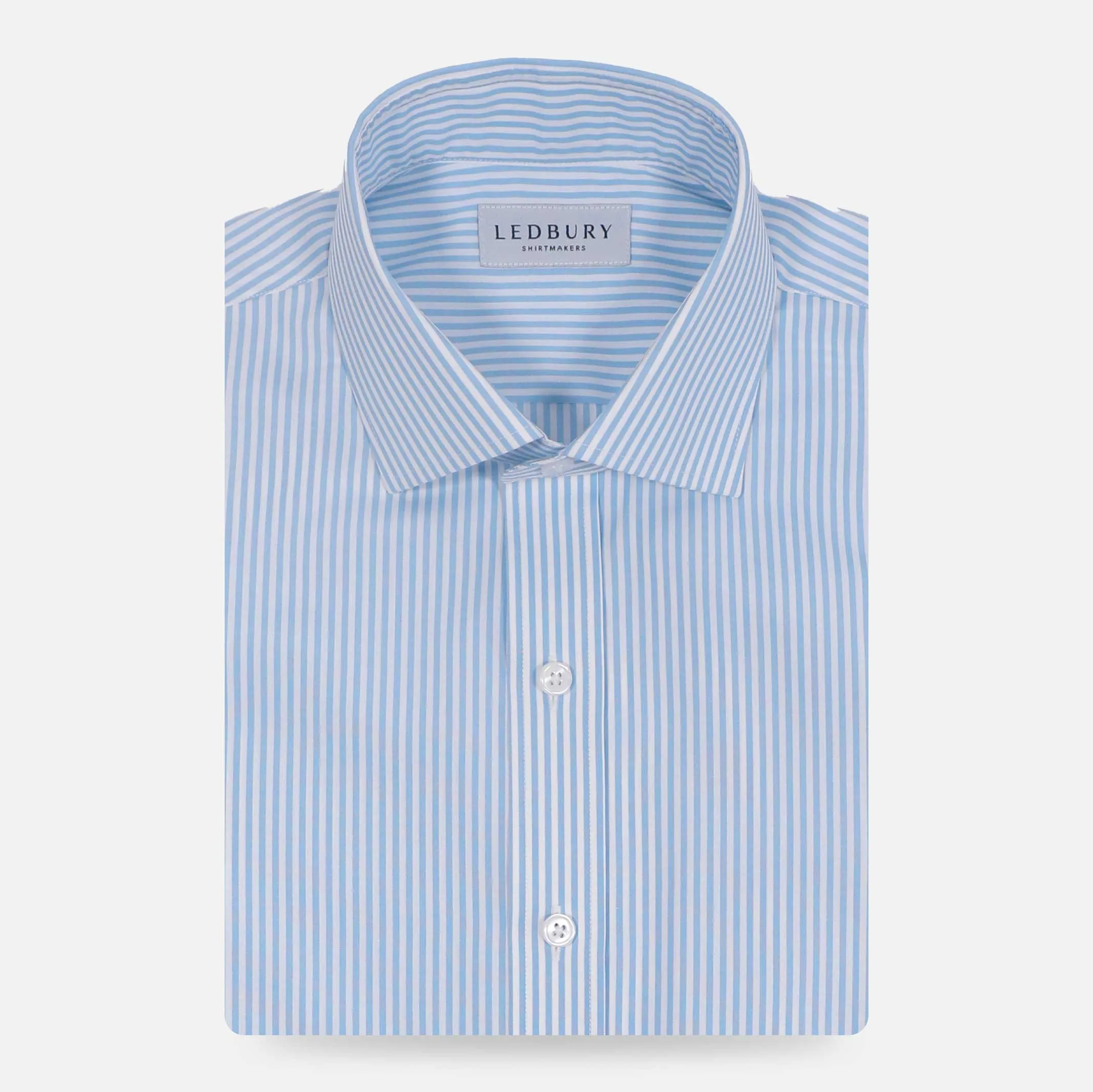 The Light Blue Settle Stripe Custom Shirt