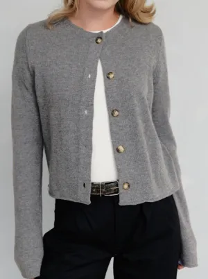 The Molly Cardigan- Heather Grey