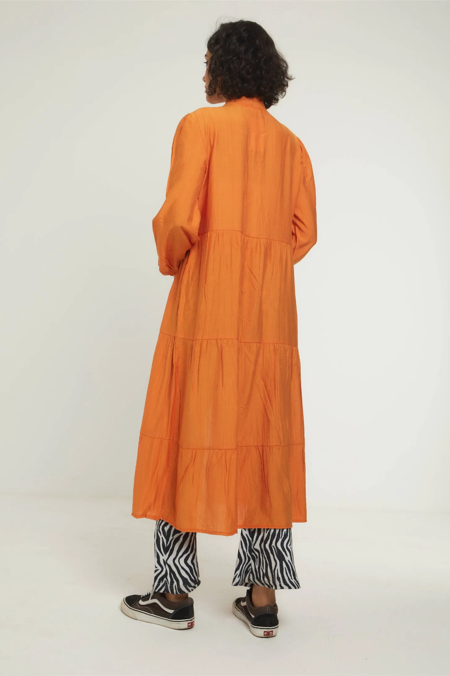 VIBRANT BREEZE KIMONO - ORANGE