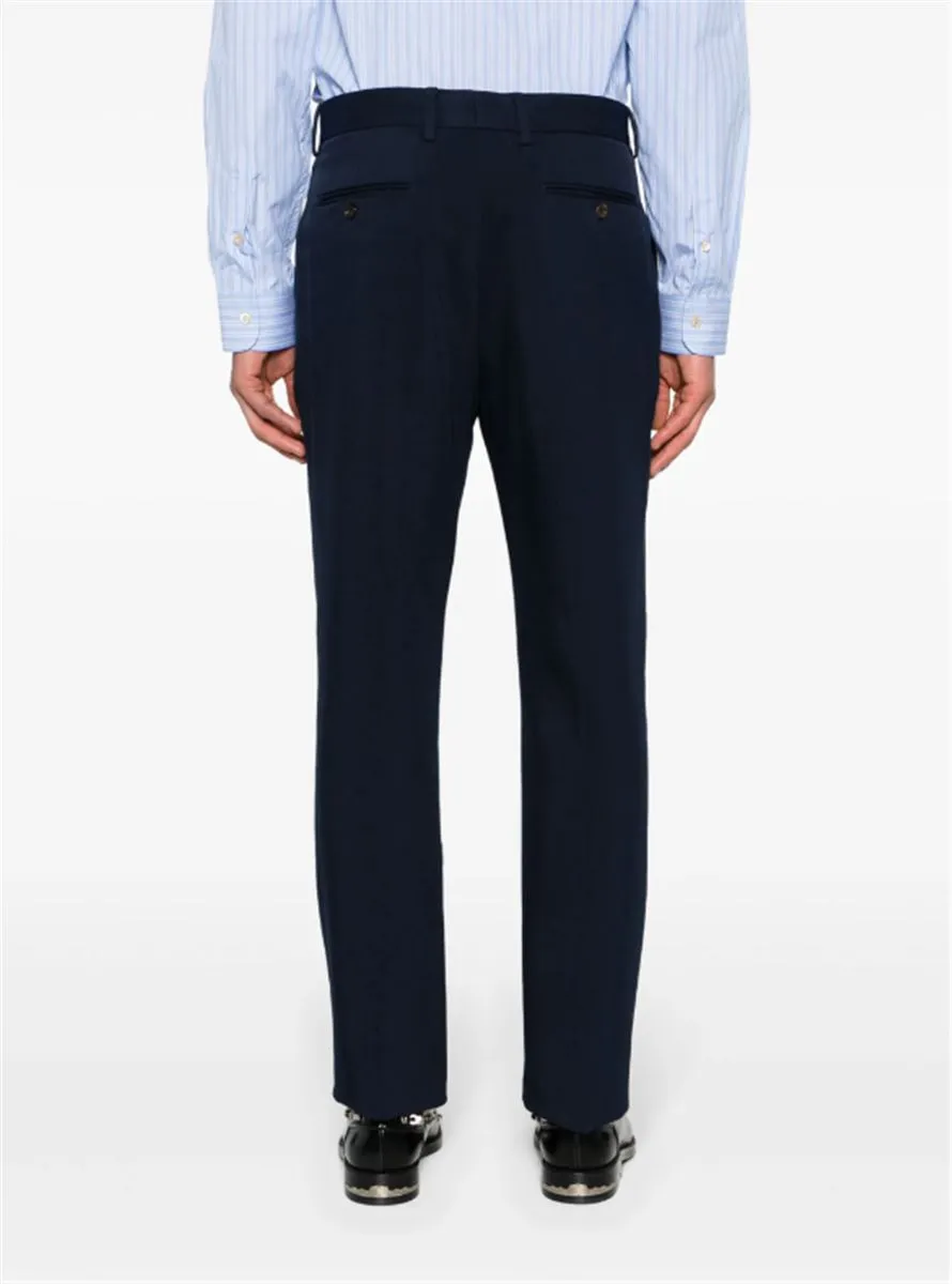 WEB-DETAIL TAILORED TROUSERS